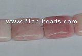 COP164 15.5 inches 30*40mm rectangle pink opal gemstone beads