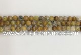 COP1670 15.5 inches 6mm round yellow opal gemstone beads