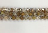 COP1677 15.5 inches 10mm faceted nuggets yellow opal gemstone beads