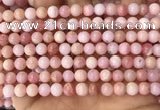 COP1693 15.5 inches 6mm round natural pink opal gemstone beads