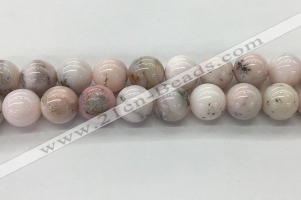 COP1708 15.5 inches 18mm round natural pink opal gemstone beads