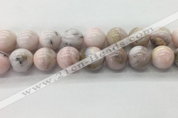 COP1709 15.5 inches 20mm round natural pink opal gemstone beads