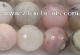 COP1713 15.5 inches 10mm faceted round natural pink opal beads