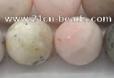 COP1716 15.5 inches 16mm faceted round natural pink opal beads