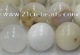 COP1727 15.5 inches 10mm round white opal beads wholesale