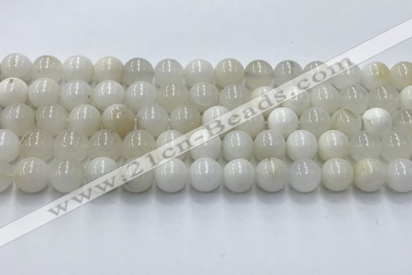 COP1731 15.5 inches 8mm round white opal beads wholesale