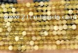 COP1758 15.5 inches 4mm round yellow opal beads wholesale