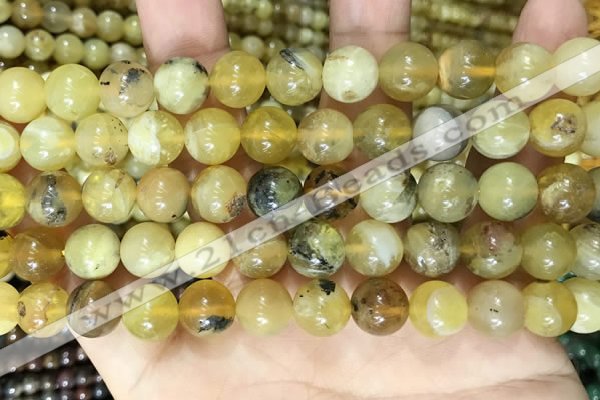 COP1761 15.5 inches 10mm round yellow opal beads wholesale