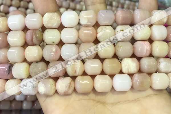 COP1775 15.5 inches 10*12mm tube pink opal gemstone beads