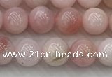 COP1780 15.5 inches 6mm round pink opal gemstone beads