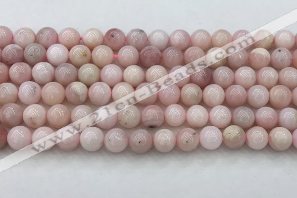 COP1781 15.5 inches 8mm round pink opal gemstone beads