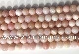 COP1797 15.5 inches 8mm round pink opal gemstone beads