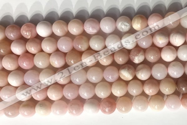 COP1797 15.5 inches 8mm round pink opal gemstone beads