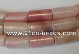 COP180 15.5 inches 8*16mm tube pink opal gemstone beads wholesale