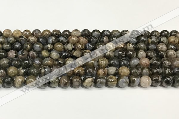 COP1801 15.5 inches 6mm round grey opal beads wholesale