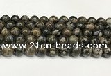 COP1803 15.5 inches 10mm round grey opal beads wholesale