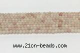 COP1820 15.5 inches 4mm round Chinese pink opal gemstone beads wholesale