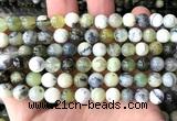 COP1912 15 inches 8mm round green opal gemstone beads wholesale