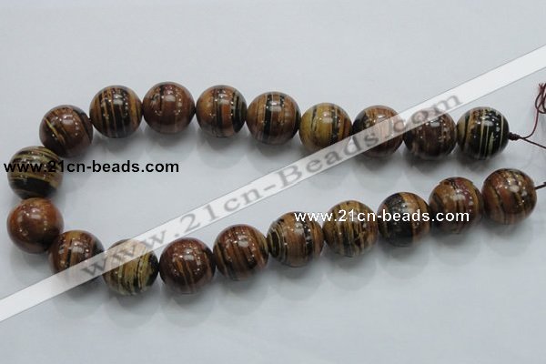 COP200 15.5 inches 20mm round natural brown opal gemstone beads