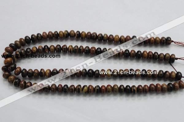 COP201 15.5 inches 6*10mm rondelle natural brown opal gemstone beads