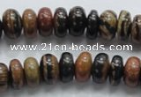 COP202 15.5 inches 7*12mm rondelle natural brown opal gemstone beads