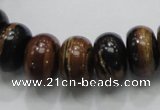 COP204 15.5 inches 10*16mm rondelle natural brown opal gemstone beads