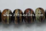 COP205 15.5 inches 12*18mm rondelle natural brown opal gemstone beads