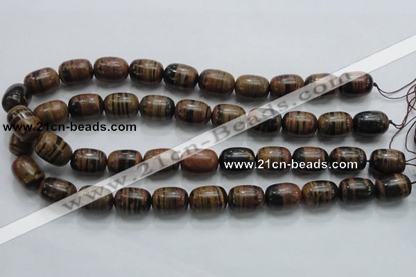 COP208 15.5 inches 13*18mm egg-shaped natural brown opal gemstone beads