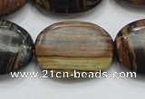 COP217 15.5 inches 22*30mm oval natural brown opal gemstone beads