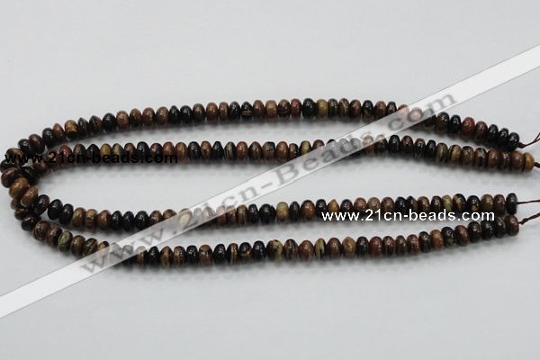 COP226 15.5 inches 5*8mm rondelle natural brown opal gemstone beads