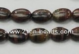 COP231 15.5 inches 10*14mm oval natural brown opal gemstone beads