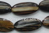 COP234 15.5 inches 15*30mm oval natural brown opal gemstone beads