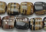 COP245 15.5 inches 16*16mm square natural brown opal gemstone beads