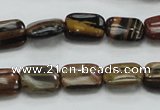 COP248 15.5 inches 10*14mm rectangle natural brown opal gemstone beads