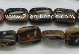 COP249 15.5 inches 12*16mm rectangle natural brown opal gemstone beads