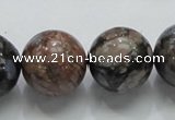 COP250 15.5 inches 20mm round natural grey opal gemstone beads