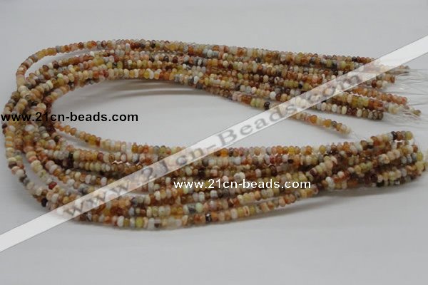 COP301 15.5 inches 2*4mm rondelle brandy opal gemstone beads wholesale