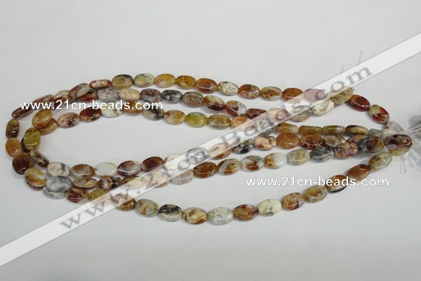 COP314 15.5 inches 8*12mm oval brandy opal gemstone beads wholesale