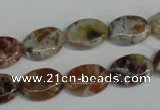 COP315 15.5 inches 10*14mm oval brandy opal gemstone beads wholesale