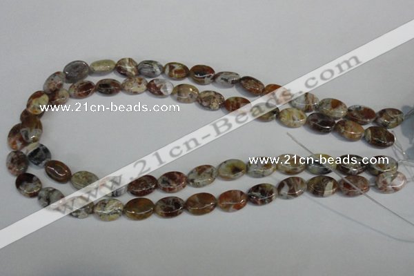 COP315 15.5 inches 10*14mm oval brandy opal gemstone beads wholesale