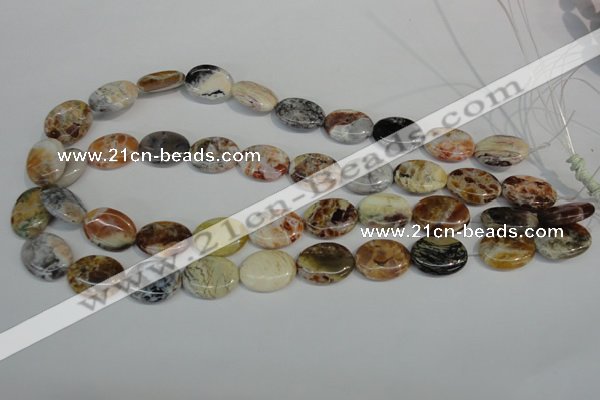 COP317 15.5 inches 15*20mm oval brandy opal gemstone beads wholesale