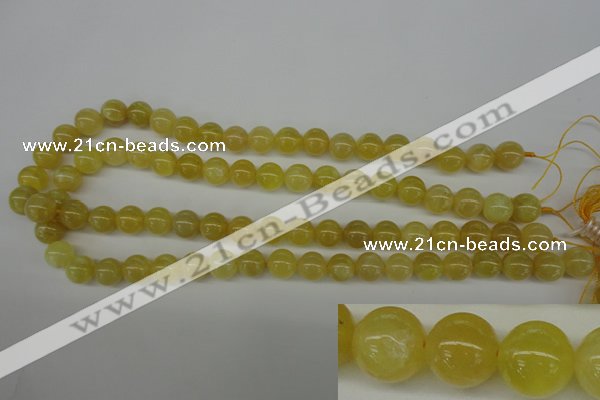 COP333 15.5 inches 10mm round yellow opal gemstone beads wholesale