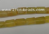 COP338 15.5 inches 8*11mm tube yellow opal gemstone beads