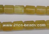 COP339 15.5 inches 10*12mm tube yellow opal gemstone beads