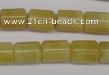 COP340 15.5 inches 10*14mm tube yellow opal gemstone beads