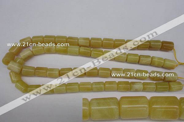 COP340 15.5 inches 10*14mm tube yellow opal gemstone beads