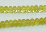 COP351 15.5 inches 5*8mm rondelle yellow opal gemstone beads wholesale