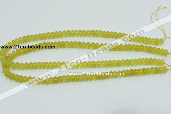 COP351 15.5 inches 5*8mm rondelle yellow opal gemstone beads wholesale