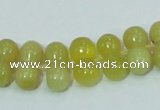 COP355 15.5 inches 8*16mm bone shape yellow opal gemstone beads