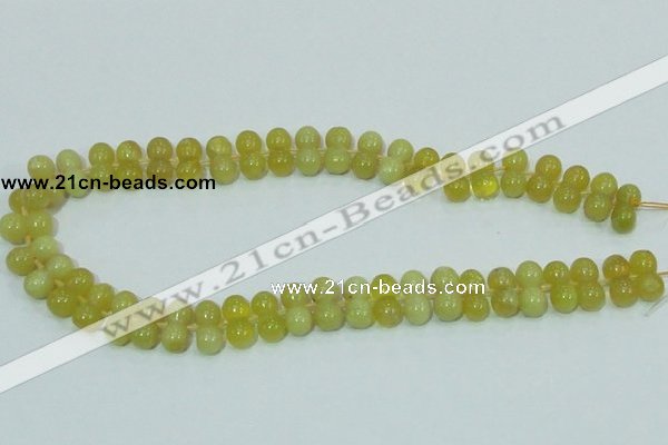 COP355 15.5 inches 8*16mm bone shape yellow opal gemstone beads